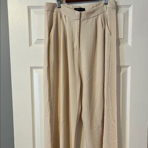 Elegant Cream Women's Trousers